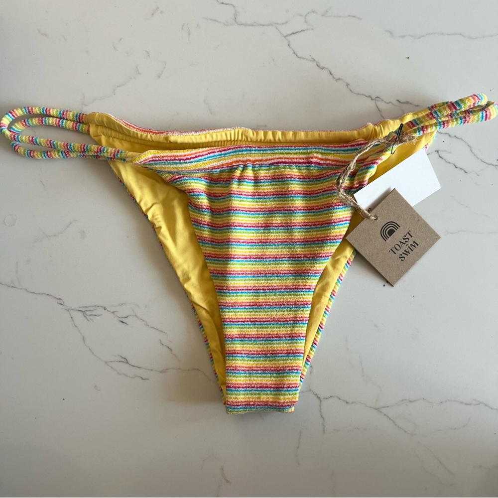 Free People x Toast Tunnel Bottom color rainbow rib